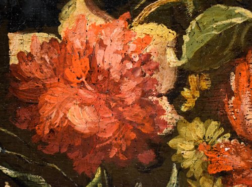 "Natura morta con vaso di fiori e Frutta"
